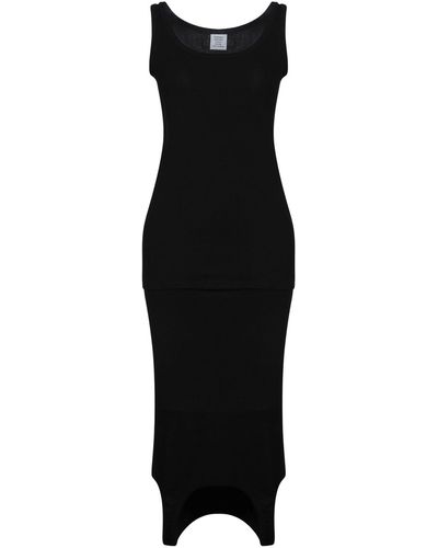 Vetements Midi Dress - Black