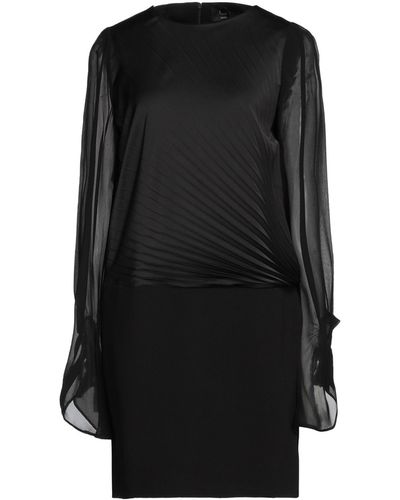 Clips Short Dress - Black