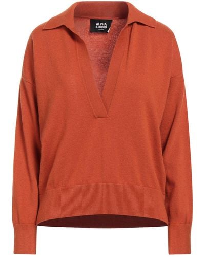 Alpha Studio Pullover - Naranja