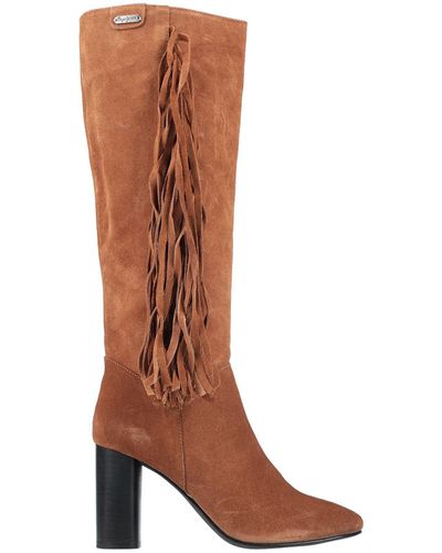Pepe Jeans Knee Boots - Brown