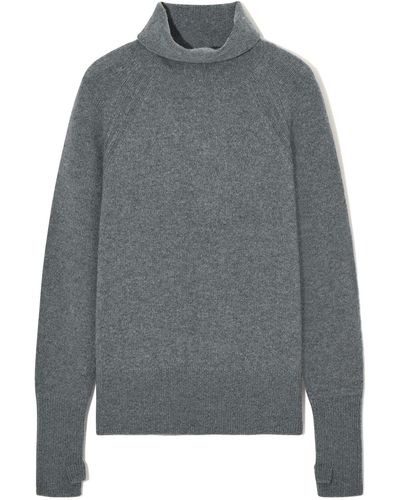 COS Rollkragenpullover Aus Reinem Kaschmir - Grau