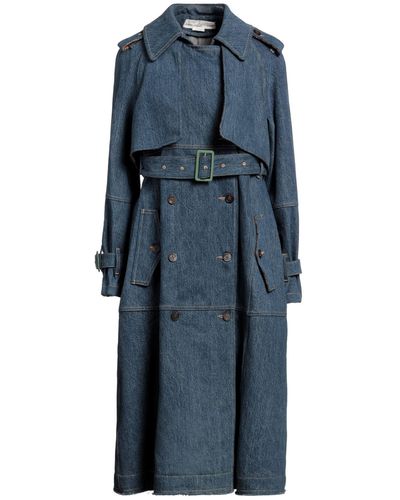 Golden Goose Overcoat & Trench Coat - Blue