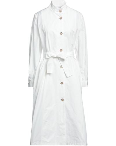 Vicario Cinque Overcoat & Trench Coat - White
