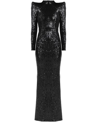 W Les Femmes By Babylon Long Dress - Black