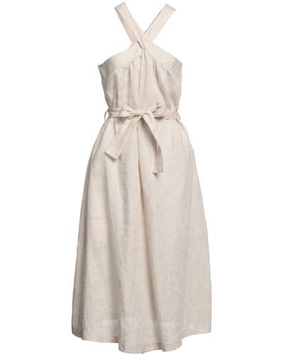 Kaos Midi Dress Linen - White