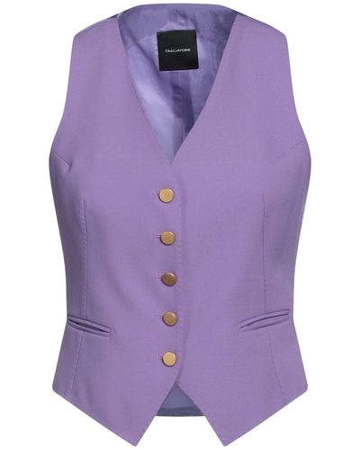 Tagliatore 0205 Tailored Vest - Purple