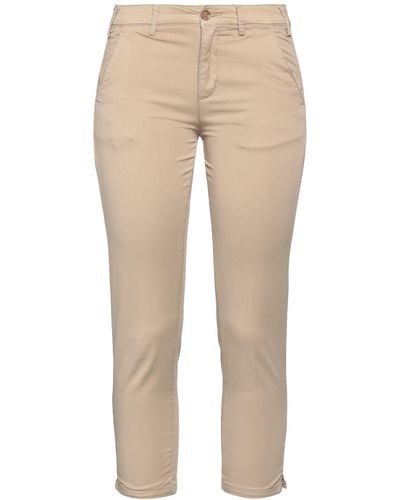 40weft Cropped Trousers - Natural