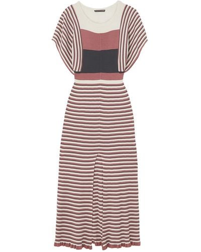 ALEXACHUNG Vestido midi - Rosa