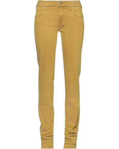 Jacob Coh?n Jeans Lyocell, Cotton, Elastane - Yellow