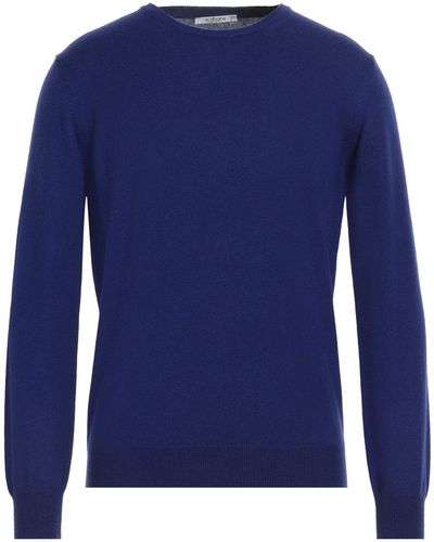 Kangra Jumper Wool, Silk, Cashmere - Blue