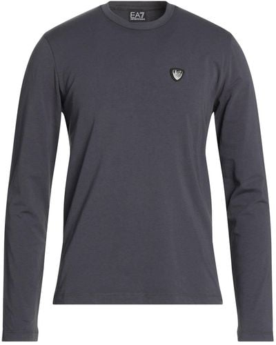 EA7 Steel T-Shirt Cotton, Elastane - Blue