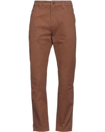 Wrangler Pants Cotton, Elastane - Brown
