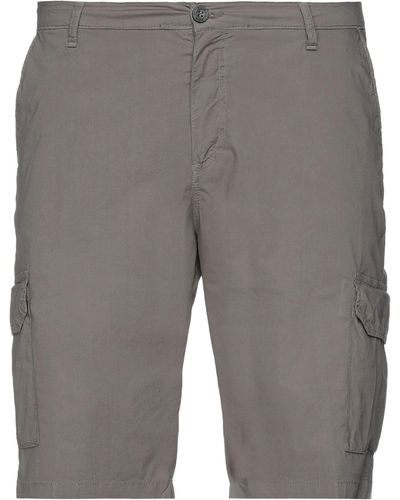 Suns Khaki Shorts & Bermuda Shorts Cotton, Elastane - Gray