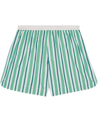 Ganni Shorts E Bermuda - Verde