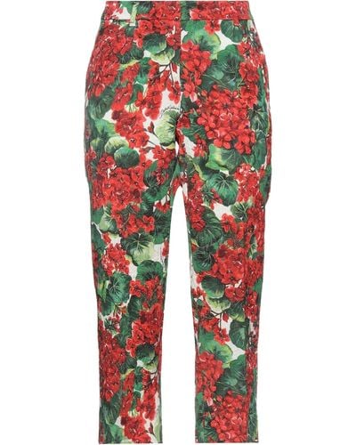 Dolce & Gabbana Cropped Trousers - Red