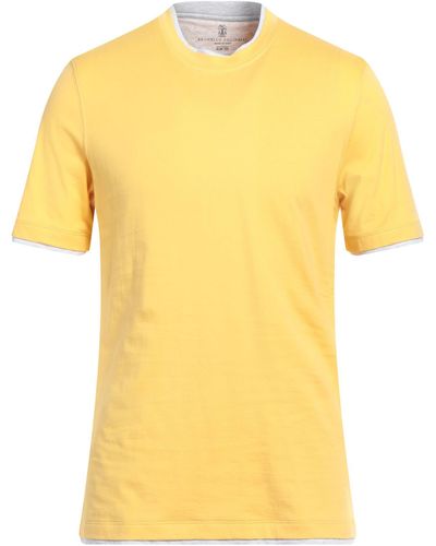 Brunello Cucinelli T-shirts - Gelb