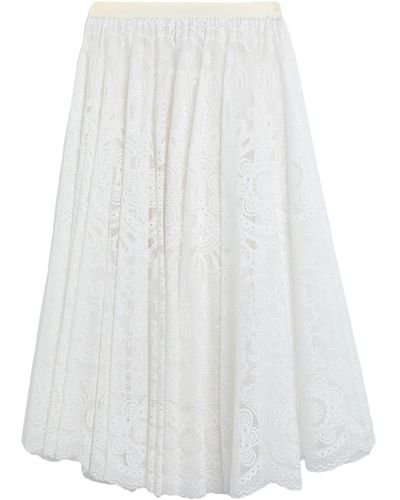 RED Valentino Midi Skirt - White