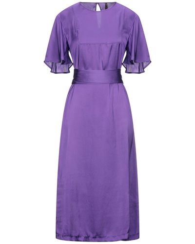 Manila Grace Midi Dress - Purple