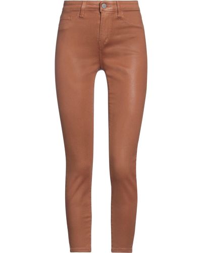 L'Agence Trousers Cotton, Elastane - Brown