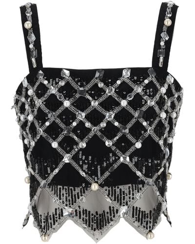 Elisabetta Franchi Top - Noir