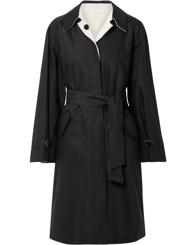 Tre by Natalie Ratabesi Overcoat & Trench Coat - Black