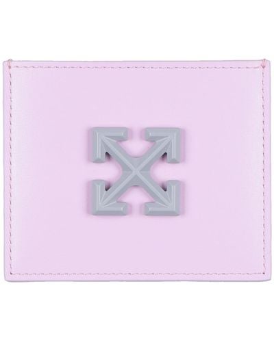 Off-White c/o Virgil Abloh Off- -- Lilac Document Holder Leather - Pink