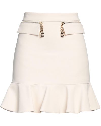 Elisabetta Franchi Mini Skirt - Natural