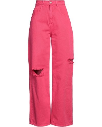 ICON DENIM Pantaloni Jeans - Rosa