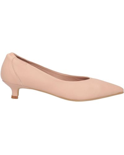 Daniele Ancarani Blush Court Shoes Leather - Pink