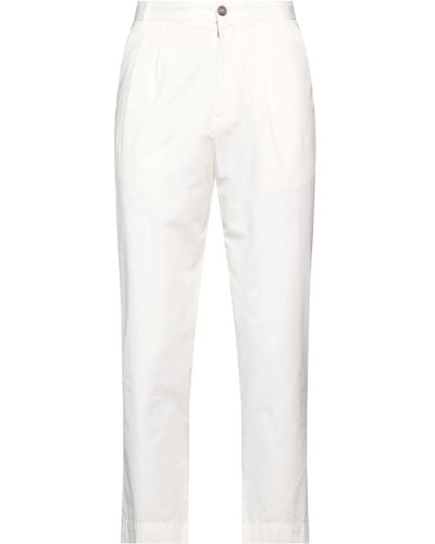 Grifoni Ivory Pants Cotton - White