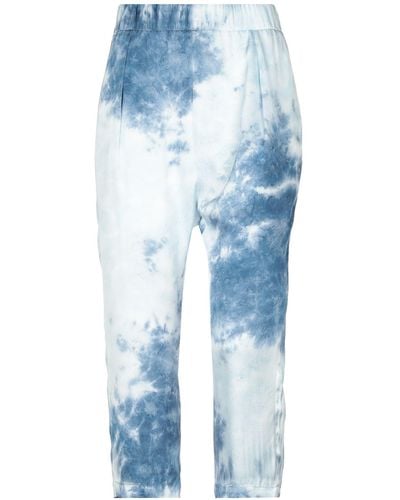 Enza Costa Cropped Trousers - Blue