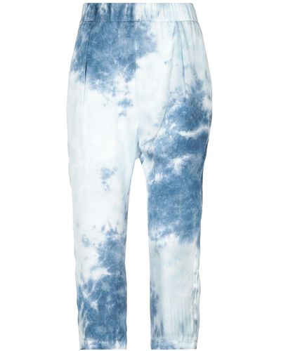Enza Costa Pantaloni Cropped - Blu