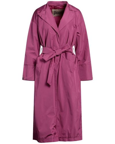 Herno Overcoat & Trench Coat - Purple