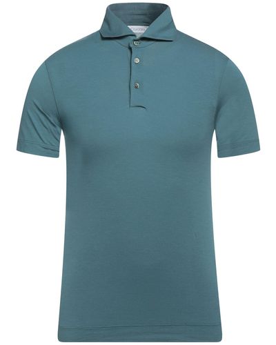 Cruciani Polo Shirt Cotton, Elastane - Blue