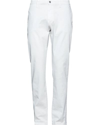 Daniele Alessandrini Light Pants Cotton, Elastane - White