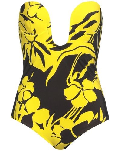N°21 One-piece Swimsuit - Yellow