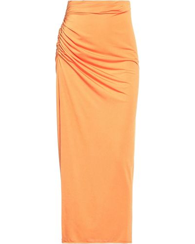 ACTUALEE Maxi Skirt - Orange