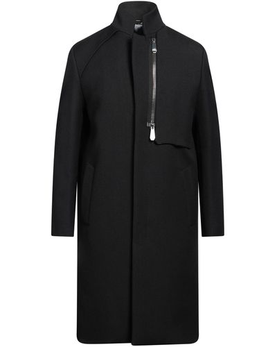 Alessandro Dell'acqua Coat Cotton, Polyester, Virgin Wool - Black