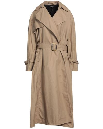 Ellery Overcoat & Trench Coat Cotton - Natural