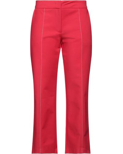 Silvian Heach Cropped Trousers - Red