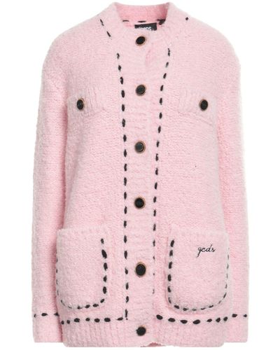 Gcds Cardigan Acrylic, Alpaca Wool, Virgin Wool, Polyamide - Pink