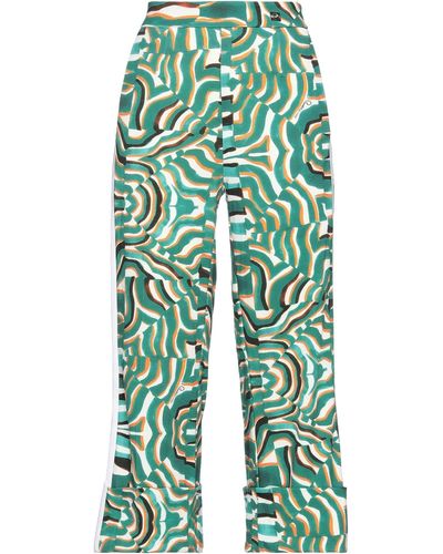 Class Roberto Cavalli Cropped Trousers - Green