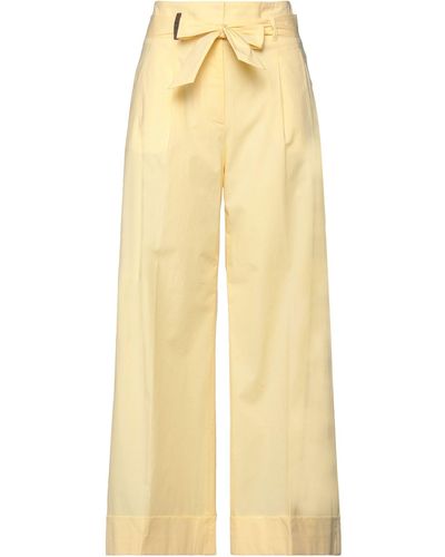 Peserico Trousers - Yellow