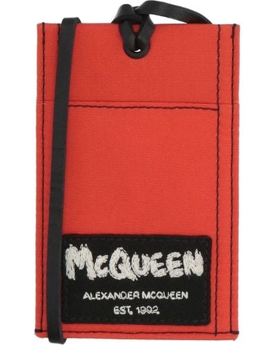 Alexander McQueen Portadocumenti - Rosso