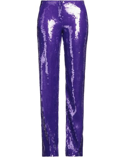 LAQUAN SMITH Trousers - Purple