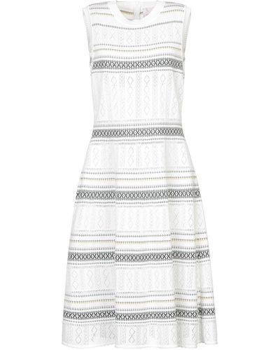 Carolina Herrera Sleeveless Knit Knee Length Dress - White