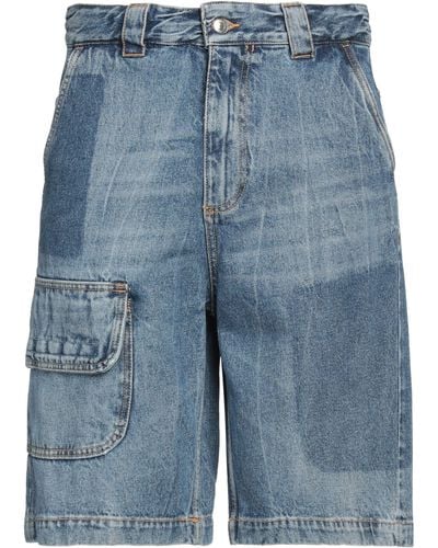 MSGM Shorts Jeans - Blu