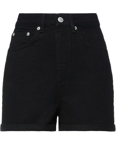 NA-KD Denim Shorts - Black