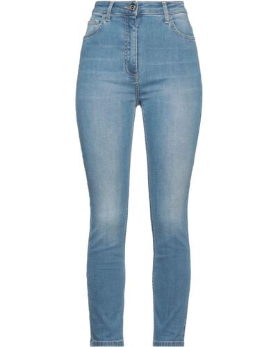 Elisabetta Franchi Pantalon en jean - Bleu