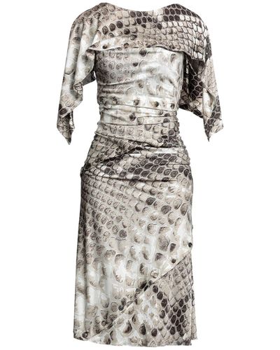 Roberto Cavalli Midi Dress - Gray
